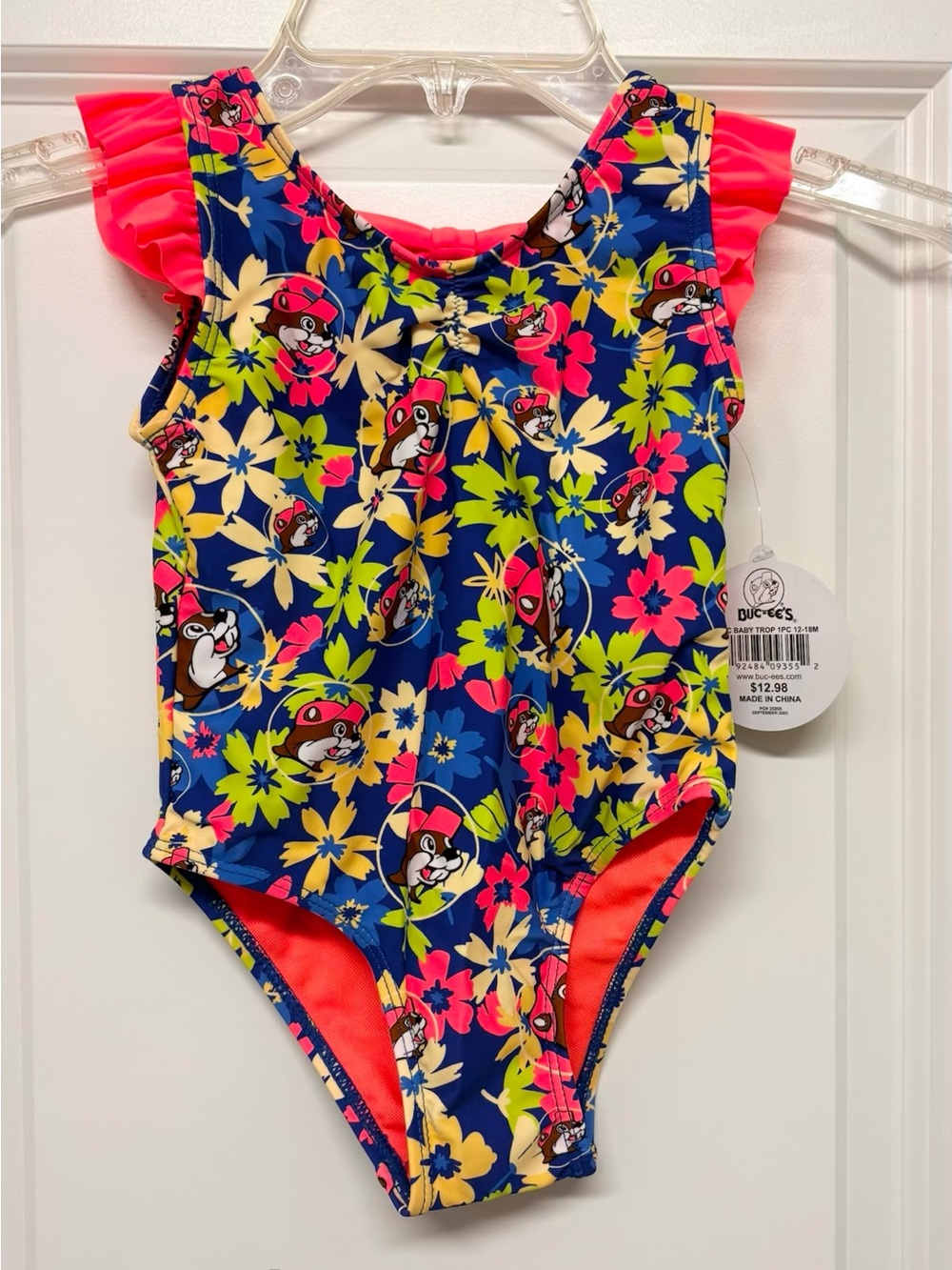 🌺 🌼NEW! Adorable~BUC-EES Infant/Toddler sz 12-18 month floral swimsuit!🌺🌼